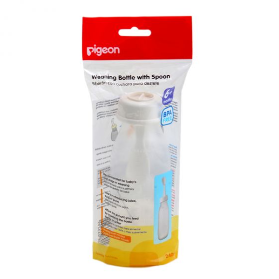 Pigeon Weaning Bottle With Spoon - 240 Ml