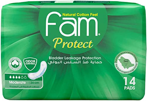 Moderate Bladder Leakage Protection 14Pads Fam