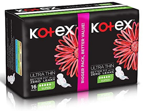 Ultra Thin Super+Wings - 16X16Pcs Kotex