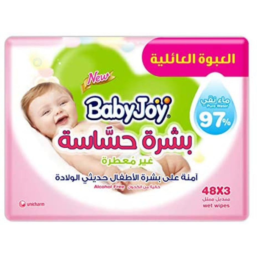 Baby Joy Wipes - 3Ã—48 Wipes