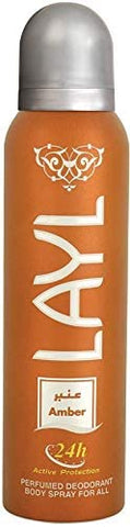 Amber Body Spray 150Ml Layl