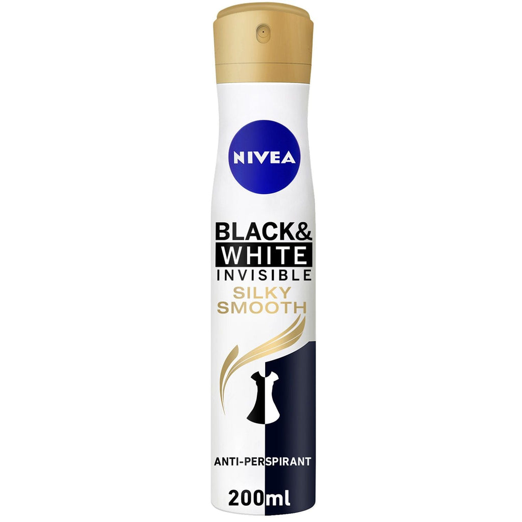 Nivea Black & White Smooth & Silky Anti-Representative Spray - 200Ml