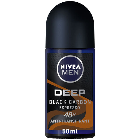 Nivea Deep Black Carbon Anti-Representative Roll-On - 50Ml