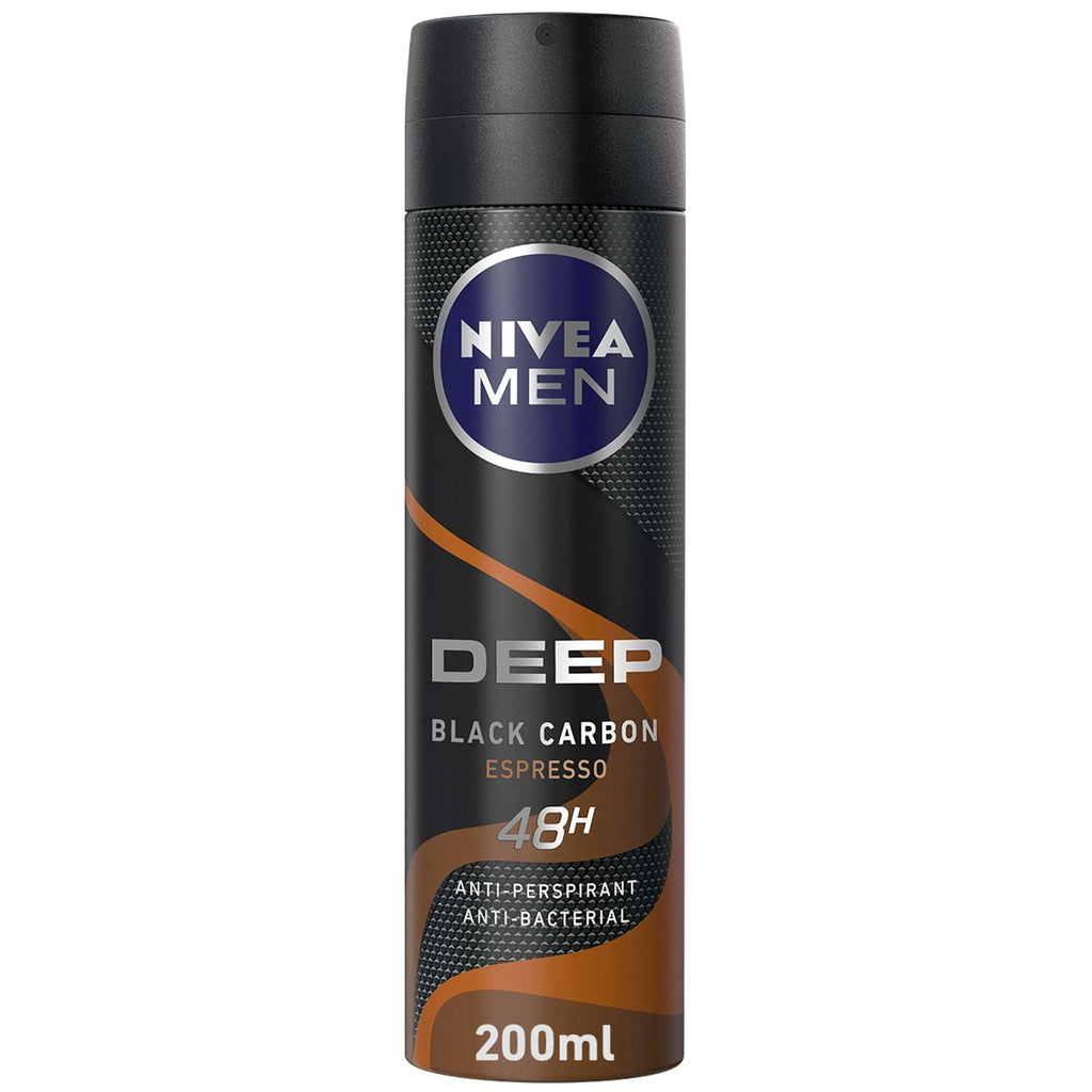 Nivea Spray Deep Black Carbon - 200 Ml