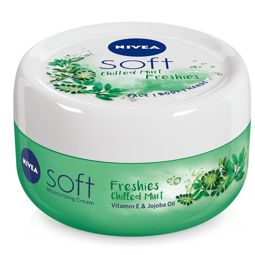 Nivea Soft Body Cream Mint Fresh - 100 Ml