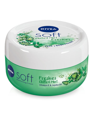 Nivea Soft Body Cream Mint Fresh - 100 Ml