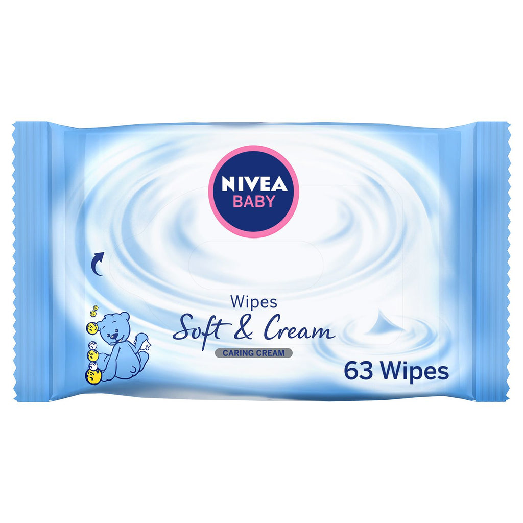 Nivea Soft And Cream Baby Wipes - 63 Wipes