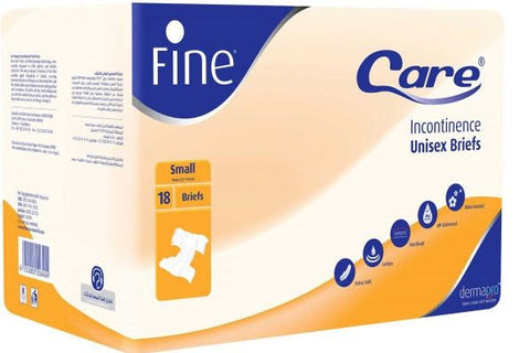 Fine Care Small 18 Unisex Briefs