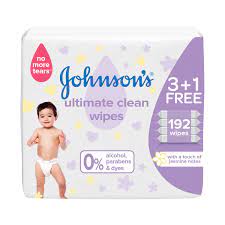 Johnson'S Baby Wipes Perfect Hygiene - 192 Wipes