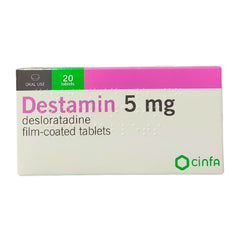 Destamin 5MG tablet anti-itch 20 Tabs