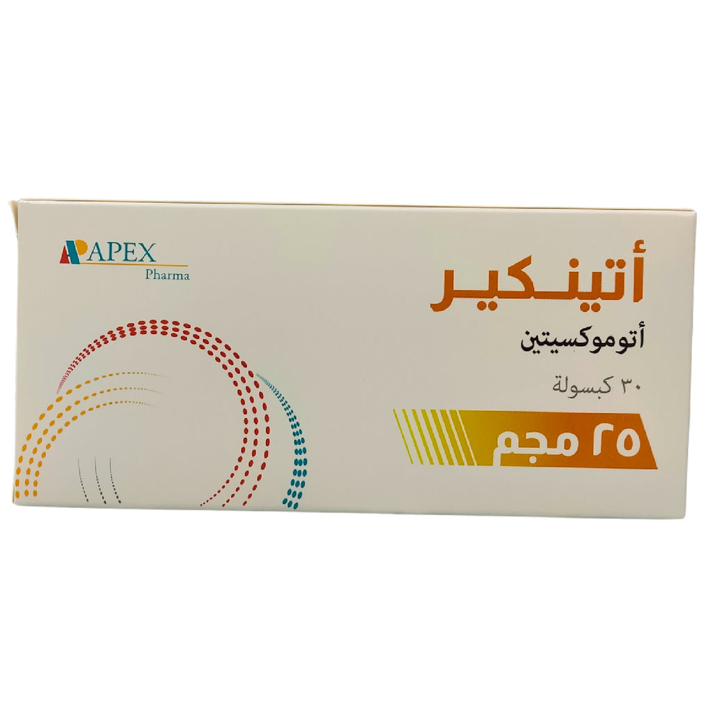 ATTENCARE ( ATOMOXETINE ) 25MG 30 CAP