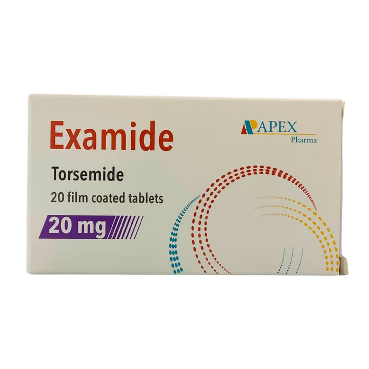 Examide Torsemide Diuretic Tablets 20mg 20 Tablets – Al-Jawaher Al ...