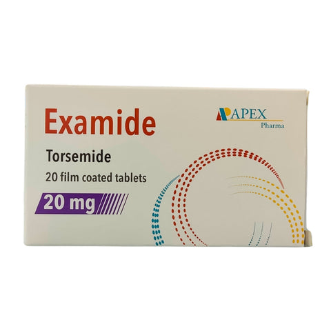 Examide Torsemide Diuretic Tablets 20mg 20 Tablets