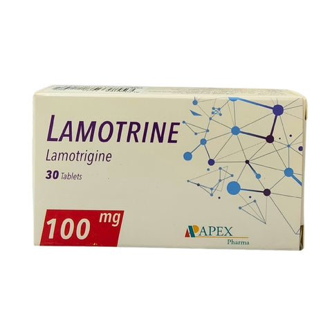 Lamotrine Antiepileptic Tablets 100mg 30 Tablets
