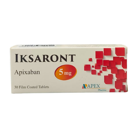 Iksaront 5mg Apixaban 30 Tablets