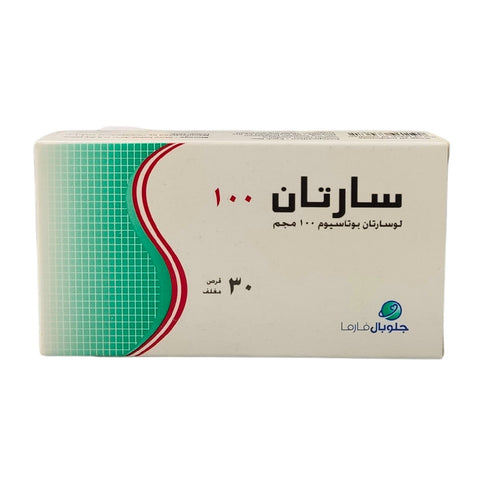 Sartan 100mg losartan hypertension treatment 30 tablets