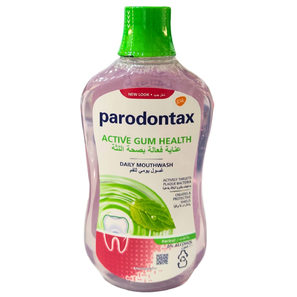 PARODONTAX GUM CARE HERBAL ACTIVE MOUTHWASH 500ML