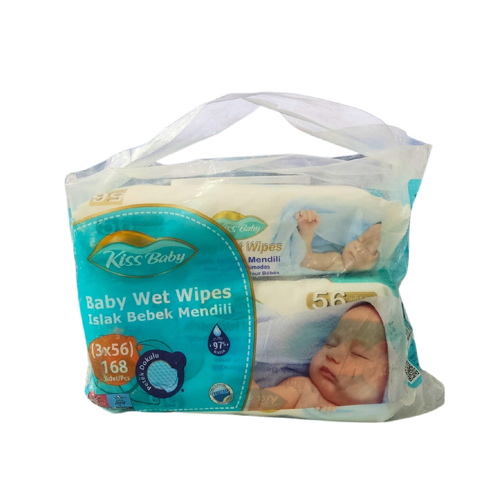 KISS BABY Soft Baby Wet Wipes 3x56 pcs