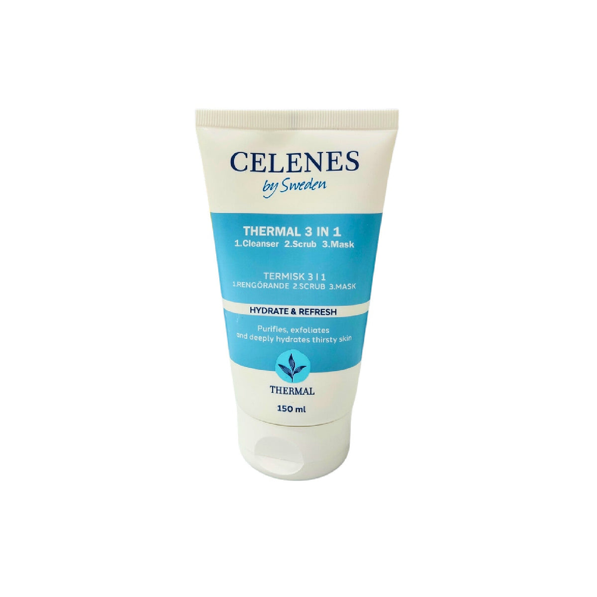 Celenes 3in1 Face Care â€“ Thermal Cleanser + Scrub + Mask
