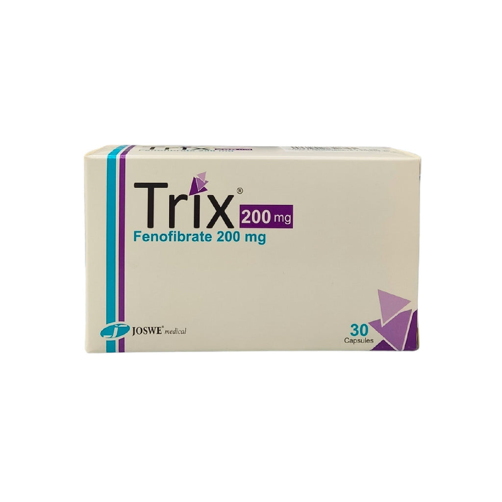 Trix Cholesterol and Lipid Regulating Capsules 200mg 30 Capsules