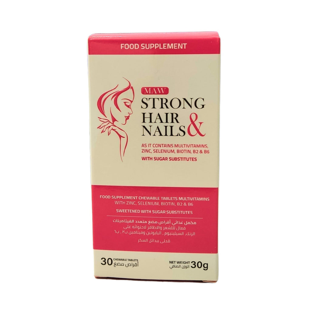 MAW Strong Hair & Nails Beauty Supplement - 30 Tabs