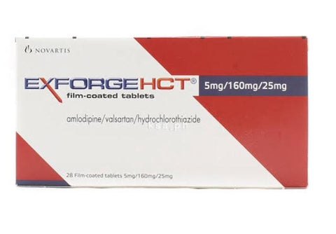 Exforge Hct 5/160/25Mg