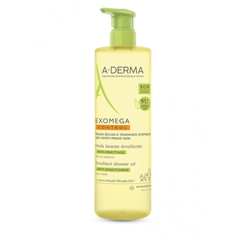 A-Derma Exomega Control Emollient Shower Oil - 200ml