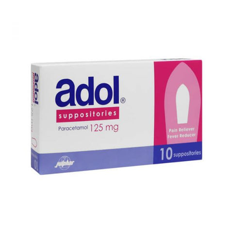 Adol 125 Mg Suppository 10 Suppositories