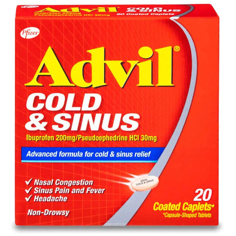 Advil Cold And Science 20 Tablets