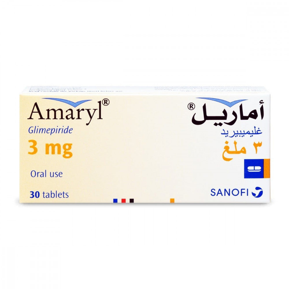 Amaryl 3 mg 30 tablets