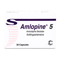 Amlopin 5 mg 30 Capsules