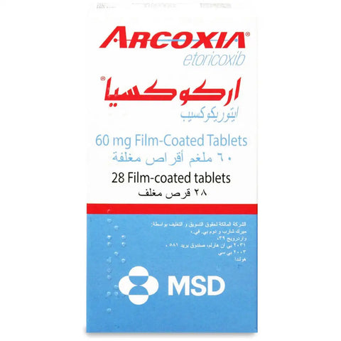 Arcoxia 60 Mg Tablet 28Pcs