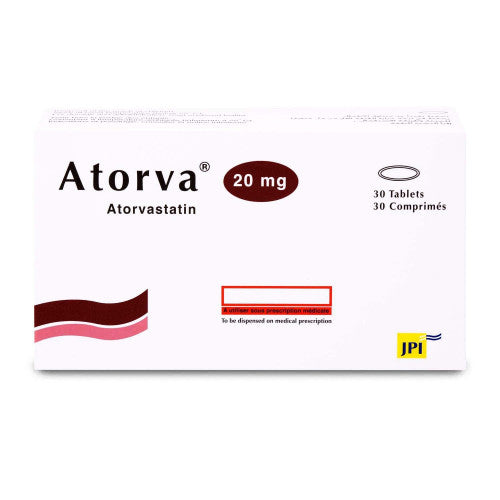 Atorva 20 mg 30 Tablets