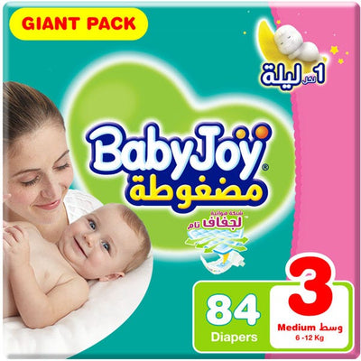بيبي جوي مقاس (3) عبوة جيانت - 84 حفاضة
