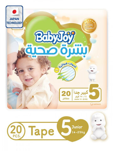 Baby Joy Healthy Skin Size (5) 4 +2 Free - 20 Diapers