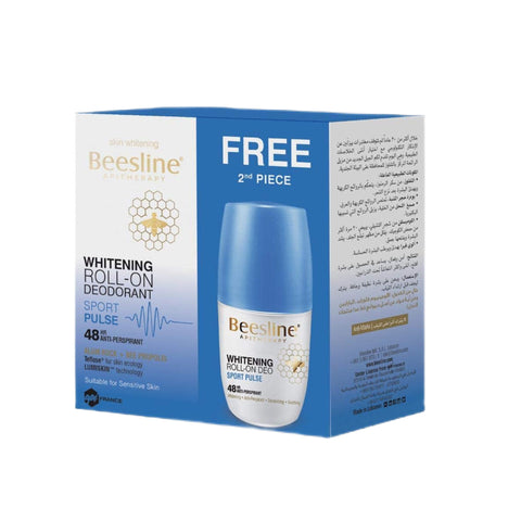 Beesline Whitening Deo Roll On 50ml -Sport Pulse-1+1 Free