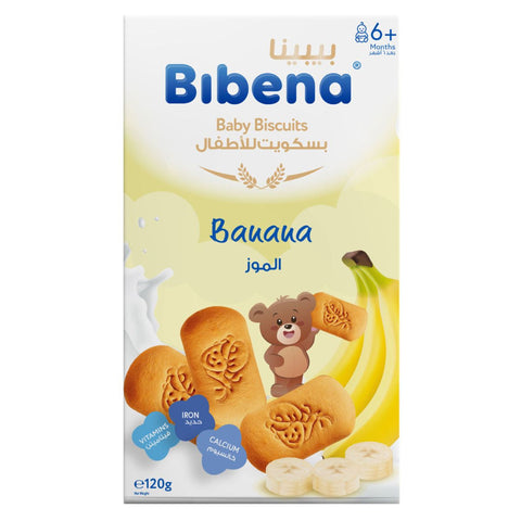 Bibena Baby Biscuits With Banana 120 Grams