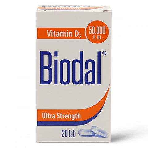 Biodal 50000 IU 20 Tablets