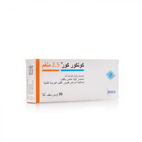 Concor-Cor 2.5 Mg 30 Tablets
