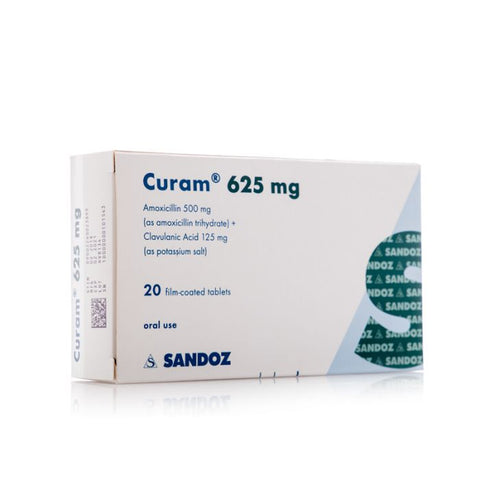 Curam 625 Mg 20 Tablets