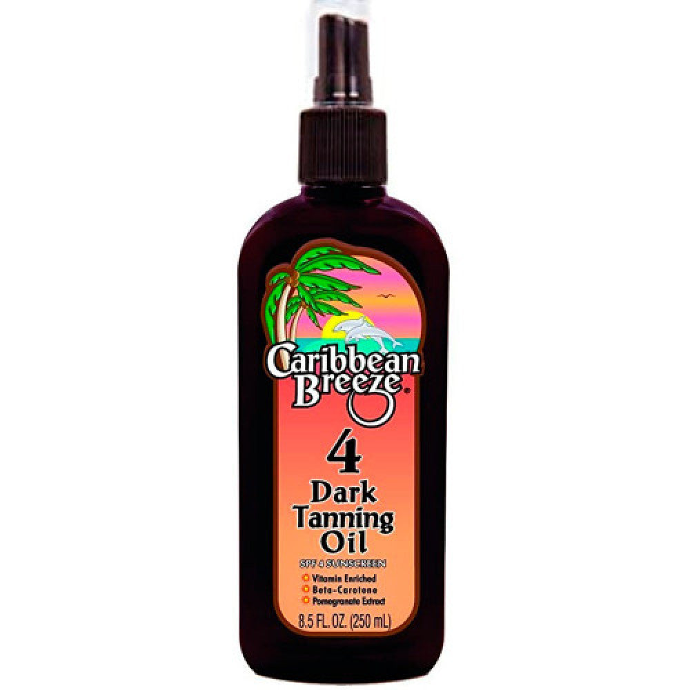 CARIBBEAN BREEZE SPF 4 DARK TANNING OIL 250ML