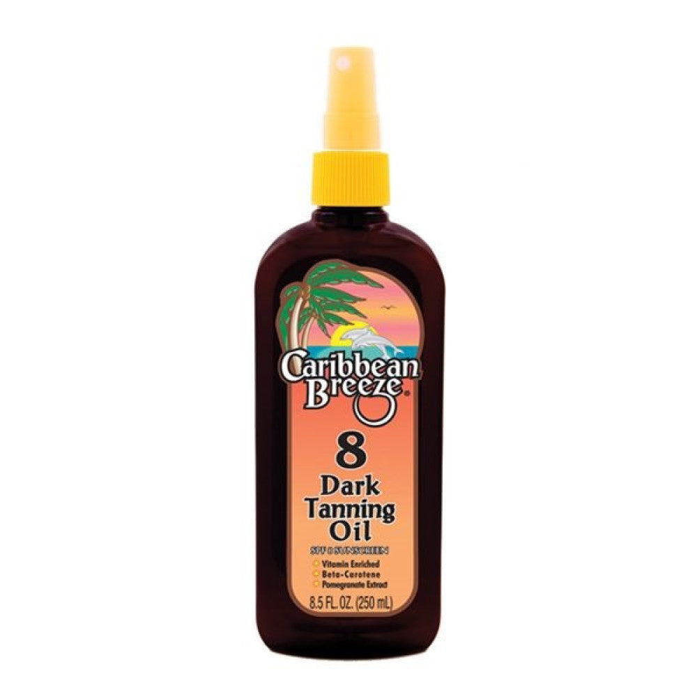 CARIBBEAN BREEZE SPF 8 DARK TANNING OIL 250ML