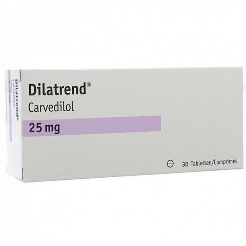 Dilatrend 25 Mg 30 Tabs