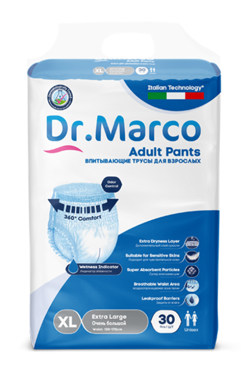 Dr Marco Xlarge Adult Pants 30 Pcs