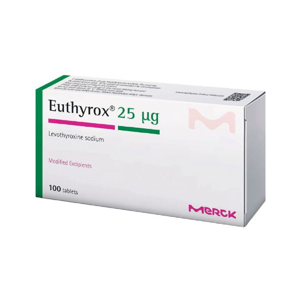 Euthyrox 25 Mcg 100 Tablets