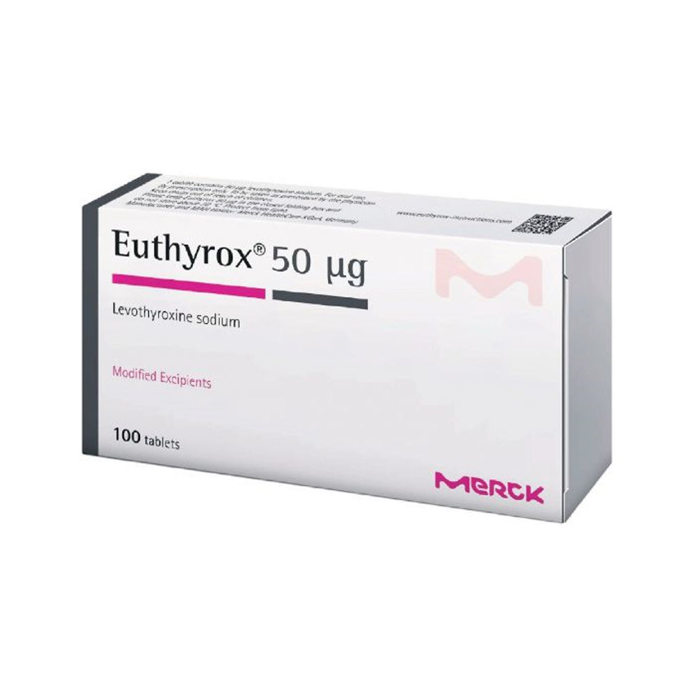 Euthyrox 50 Mcg 100 Tablets