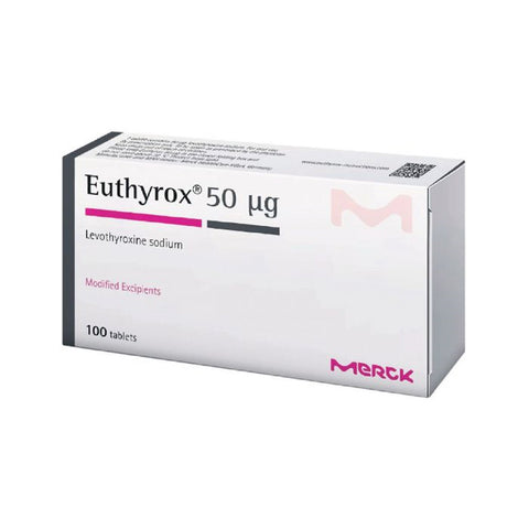 Euthyrox 50 Mcg 100 Tablets