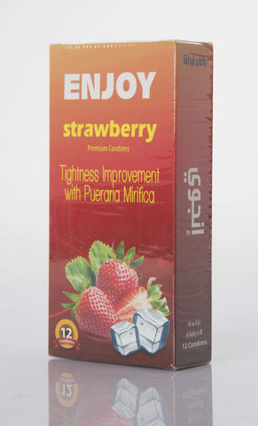 Enjoy Condom Strawberry 12 Pieces