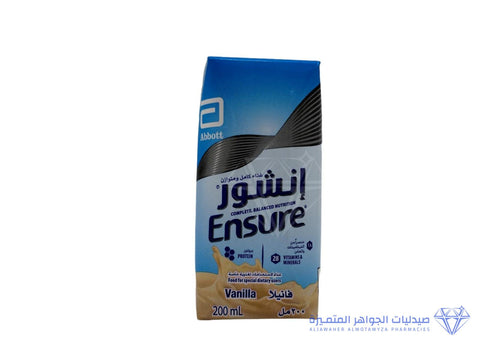 Ensure  Vanilla Flavor Liquid Milk, 18 x 200 ml