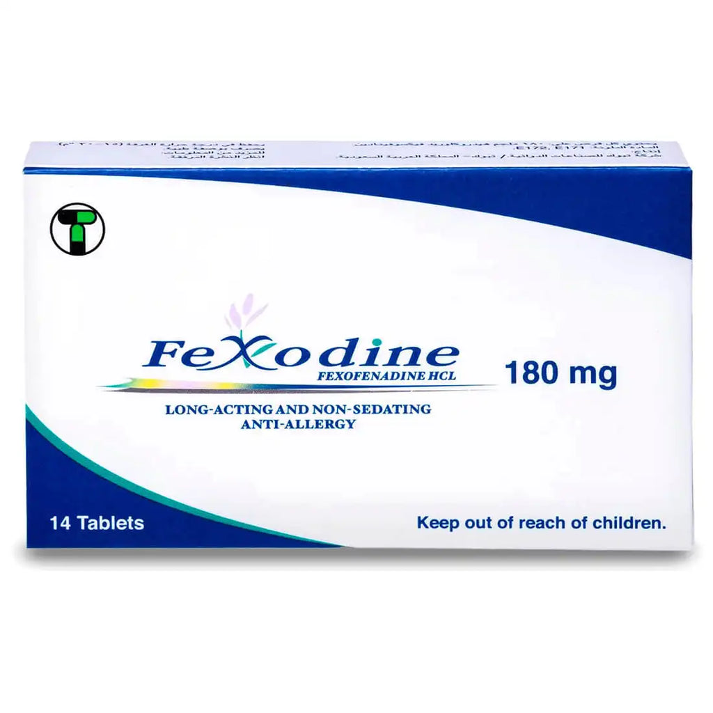 Fexodine 180 Mg 14 Tablets